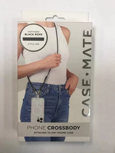 Smartphone Case-Mate Phone bandoulière réglable - Noir et corde - Photo 1 sur 1