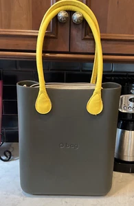 Bolso de Mano O Goma Gris Compuesto Termoplástico Impermeable 14x 12 x 5 Italia - Imagen 1 de 5