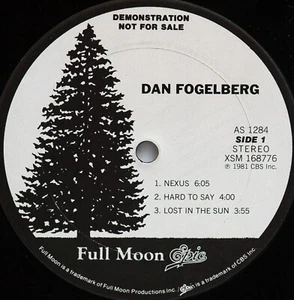 FOGELBERG DAN *VG+* 1981 US EPIC 6-TRACK,  12" VINYL PROMO - Imagen 1 de 2