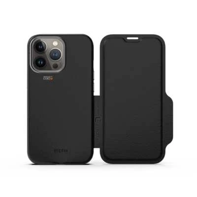 EFM Monaco Leather Wallet Case Armour with D3O 5G Signal Plus for iPhone 13 Pro - Image 1 of 4