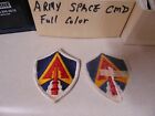 MILITARY PATCH SEW ON COLORED US ARMY SPACE COMMAND  