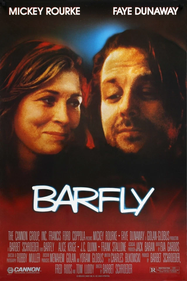 BARFLY (1987) ORIGINAL MOVIE POSTER - ROLLED