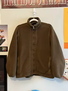Pile vintage FA 98 Patagonia Synchilla marrone cerniera taglia L made USA retrò X - Foto 1 di 8