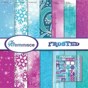 REMINISCE "FROSTED" 14( 12X12 PAPER PACK  FROZEN SNOW WINTER SCRAPJACK'S PLACE - Picture 1 of 9