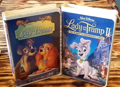 Lady and the Tramp 1 2 Scamps Adventure VHS Movies Masterpiece Collection - Image 1 of 4