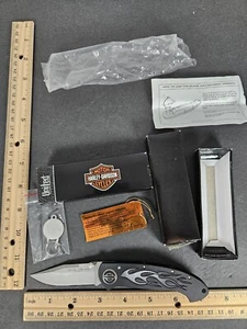 NOS VINTAGE ORIGINAL HARLEY DAVIDSON HD35-B UNITED POCKET KNIFE IN ORIGINAL BOX - Picture 1 of 13