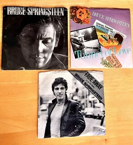 3 Bruce Springsteen 45 RPM PS's Fade Away, Tunnel Of Love, Brilliant Disguise NM - Picture 1 of 8