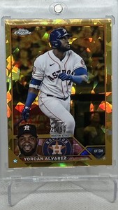 2023 Topps Chrome Sapphire Yordan Alvarez  Gold #/50 Houston Astros