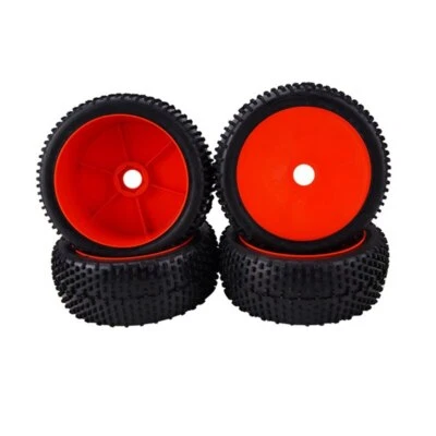 17mm Hex 1/8 RC Off-Road Buggy Car Rubber Tire Wheel Rim Tyre For HPI Kyosho MP9 - Image 1 of 4