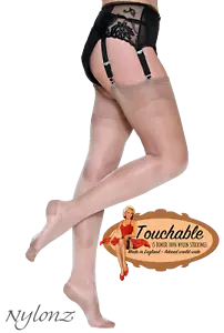 BERÜHRBARE/ Eleganti RHT ""Diamantglanz"" Strümpfe Nylons PORZELLAN Nylonz - Bild 1 von 4