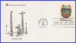 USA5 #1837 U/A READERS DIGEST FDC American Folk Art Bella Coola - Picture 1 of 1
