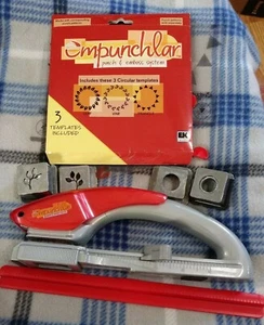 Empunchlar Punch Emboss System Vine & Circle Punch & 3 Circular Templates FreeSH - Picture 1 of 9