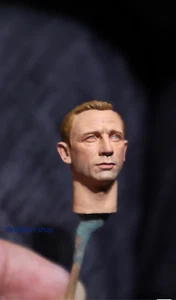 1/12 Agent Bond Daniel Craig Kopfskulptur für 6" männliche Actionfigur Body Soldier - Bild 1 von 3