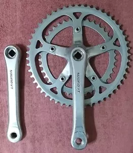 Vintage Sugino VT Crankset 170mm 52/40 Road Bike Double/Triple/Bmx - Picture 1 of 12
