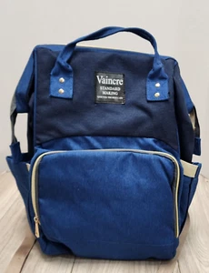 Baby Diaper Bag Maternity Backpack Travel Bag - Dark Blue - Picture 1 of 22