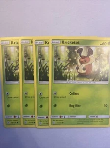 4x Cricktot - 13/236 - Pokemon Eclissi Cosmica Comune Near Mint - Foto 1 di 1