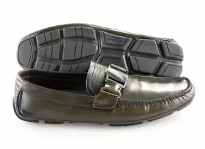 Mocasines de cuero marrón Salvatore Ferragamo 'Sardegna' para hombre talla US 8 - D - Imagen 1 de 6