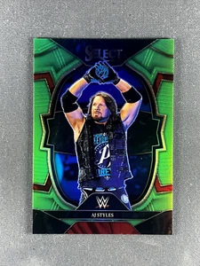 2023 Panini Select WWE #16 AJ Styles /75 Neon Green Prizm - Picture 1 of 2