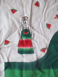 PARCHE DE SANDÍA Delantal DELANTAL DE BABERO de Colección Panel de Tela - Años 90 - Imagen 1 de 2