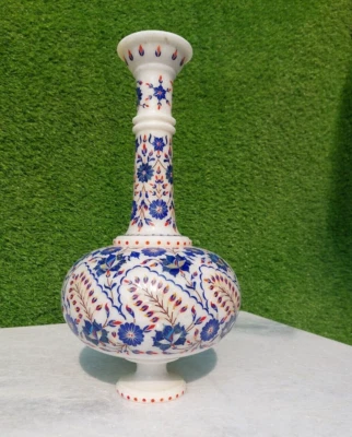 Florero con incrustaciones de mármol para regalos y decoración del hogar regalo de Navidad Foto 1 de 4