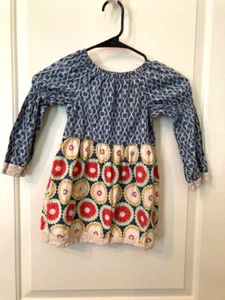 Sado Girls long sleeve dress Girls 5T Floral - Picture 1 of 4