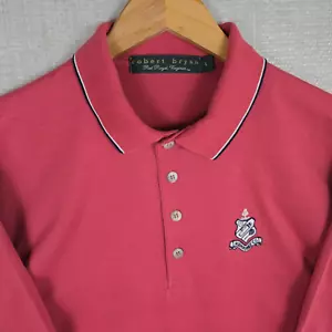 VTG ROBERT BRYAN x MILWAUKEE CC Made in USA Mens Polo Shirt Sz Large Cotton - Picture 1 of 13
