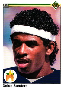 1990 Upper Deck - #13 Deion Sanders - New York Yankees - Picture 1 of 2