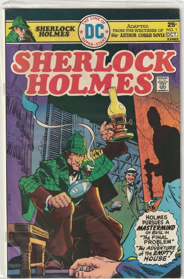 Sherlock Holmes # 1 de octubre de 1975 DC Denny O'Neil Cruz Simonson Foto 1 de 1