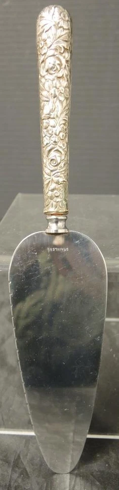 Antique Manchester Cake Knife - Morning Rose Pattern  - Image 1 of 4