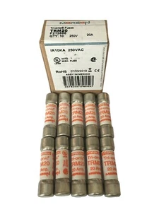 FERRAZ SHAWMUT MERSEN TRM20 20A 250V Tri-onic Fuse JPSF719 Pack of 1/5/10 - Picture 1 of 5