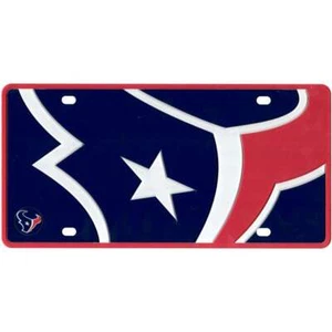 Houston Texans Full Color Mega Inlay License Plate - Picture 1 of 1