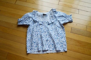 Reformation Sierra Linen Top In French Blue Size M - Picture 1 of 10