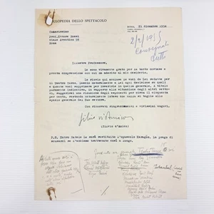 Lettre Dactylographiée Sur Papier À En-Tête “ENCYCLOPÉDIE DU SPECTACLE 1954 - Imagen 1 de 4