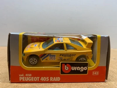 BURAGO PEUGEOT 405 RAID EN BOITE 1/43 E7 - Photo 1/4