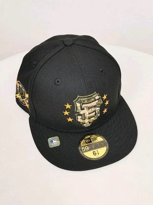 New Era 6 7/8 Men's Black San Francisco Giants 2024 Armed Forces Fitted Hat Cap - Image 1 of 4