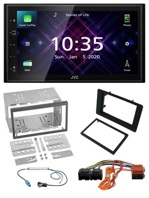 JVC DAB 2DIN MP3 Bluetooth USB Autoradio für Saab 9-5 YS3E Facelift 2005-2011 - Bild 1 von 4