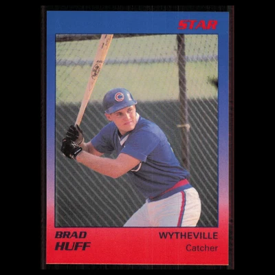 Brad Huff #14 1989 Star Minor League Wytheville Cubs Baseball Card MLB NM - Image 1 of 3