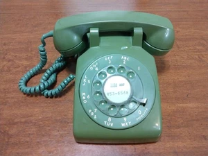 Telefono Vintage Western Electric 1970 Bell System Verde Desktop Rotante 500 C/D - Foto 1 di 16