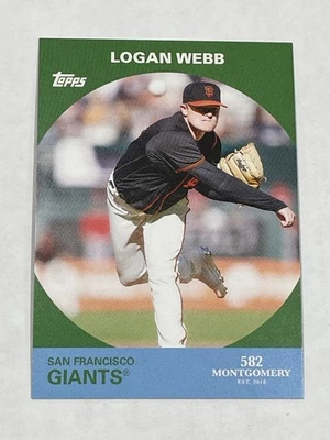 2022 Topps 582 Montgomery Club Baseball #5 - Logan Webb - San Francisco Giants - Image 1 of 2
