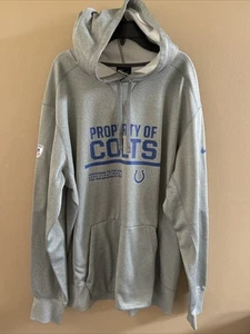 Mens Nike Indianapolis Colts Sweatshirt Hoodie Therma Fit On Field size XL - Imagen 1 de 6
