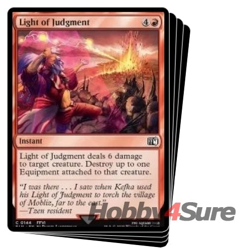 Light Of Judgment X4 M/NM Magic: The Gathering MTG Final Fantasy - Image 1 of 1