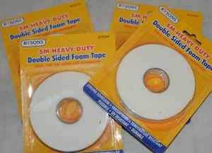 1x 5 M Heavy Duty Double sided Foam Tape Strong Sticky Tape Adhesive Padded R79 - Picture 1 of 7
