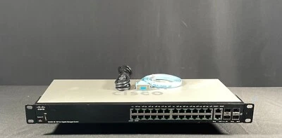 Cisco SG350-28-K9 28 Port Gigabit Managed Switch - Same Day Shipping - Image 1 of 4