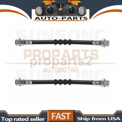 Sunsong Brake Hose Line Rear 2x For 1994 1995 Plymouth Grand Voyager 3.8L - Image 1 of 4