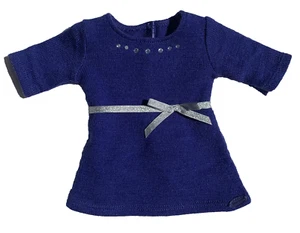 American Girl 18" Doll OUTFIT Royalblau Strick Pullover Kleid mit Strass - Bild 1 von 6