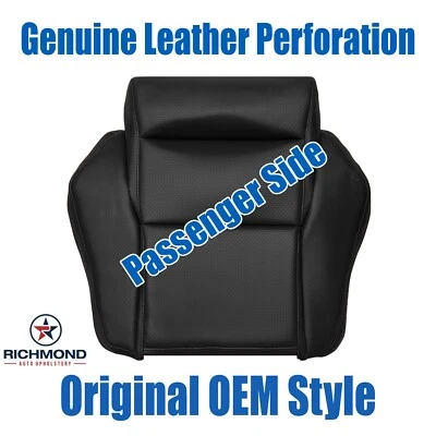 1984 - 1988 雪佛兰 Corvette C4 - 乘客底部正品皮革座椅套黑色 — 第 1/4 张图片