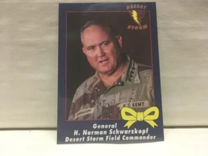 1991 Desert Storm Yellow Ribbon General H. Norman Schwarzkopf card # 55 AMA - Picture 1 of 2
