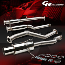 4" MUFFLER TIP CATBACK RACING EXHAUST SYSTEM FOR 01-05 HONDA CIVIC DX/LX 2DR/4DR