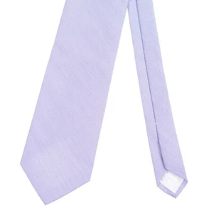 Corbata de seda tejida a micro rayas azul y blanca Brooks Brothers - Imagen 1 de 5