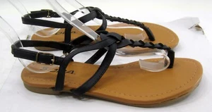 Nuevo SODA Verano Negro Sandalias Zapatos MUJER Talla 11 - Imagen 1 de 4